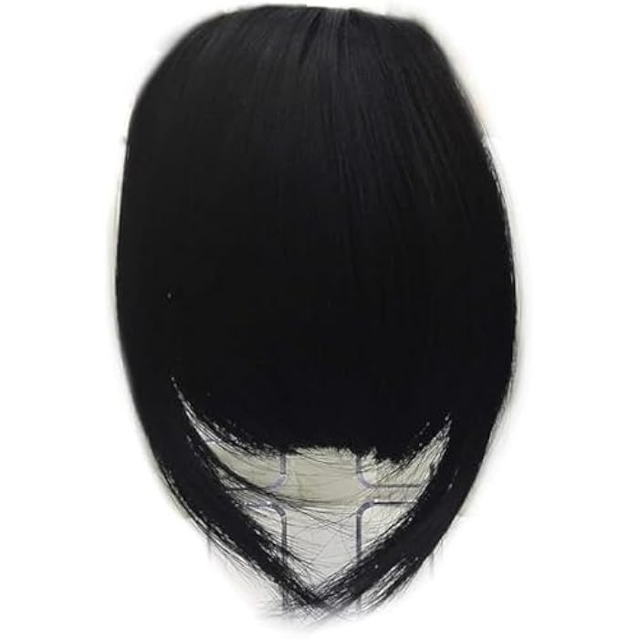 DILLARDS Synthetic Hair Extension Short Bangs Black For Daily Use - Image 3